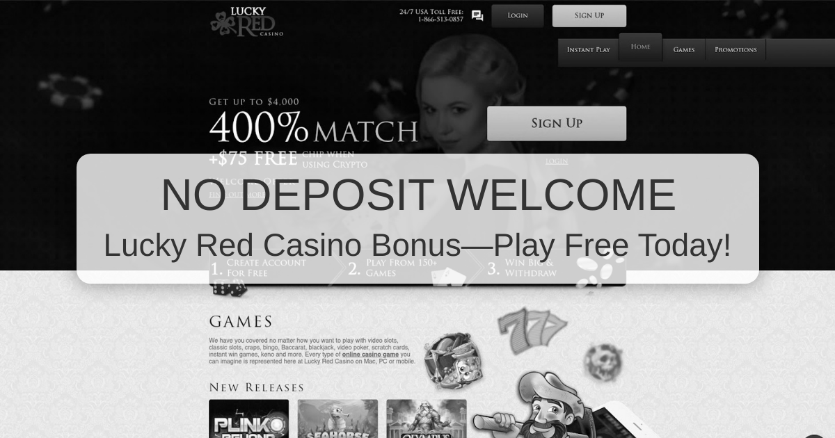 LuckyRed Casino No Deposit Bonuses and Promo Code Status